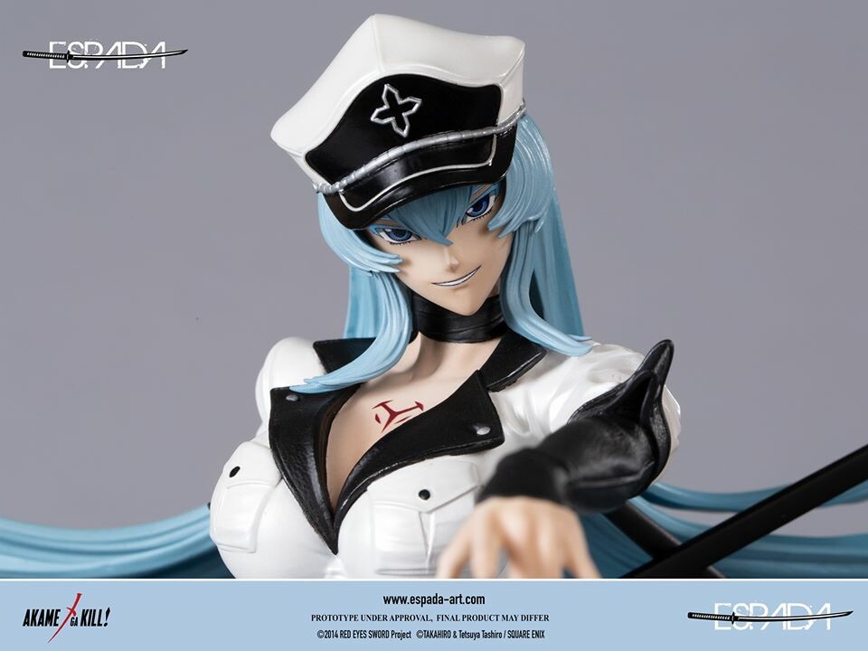 1/4 Scale The Ice Queen Esdeath - Akame Ga Kill Resin Statue