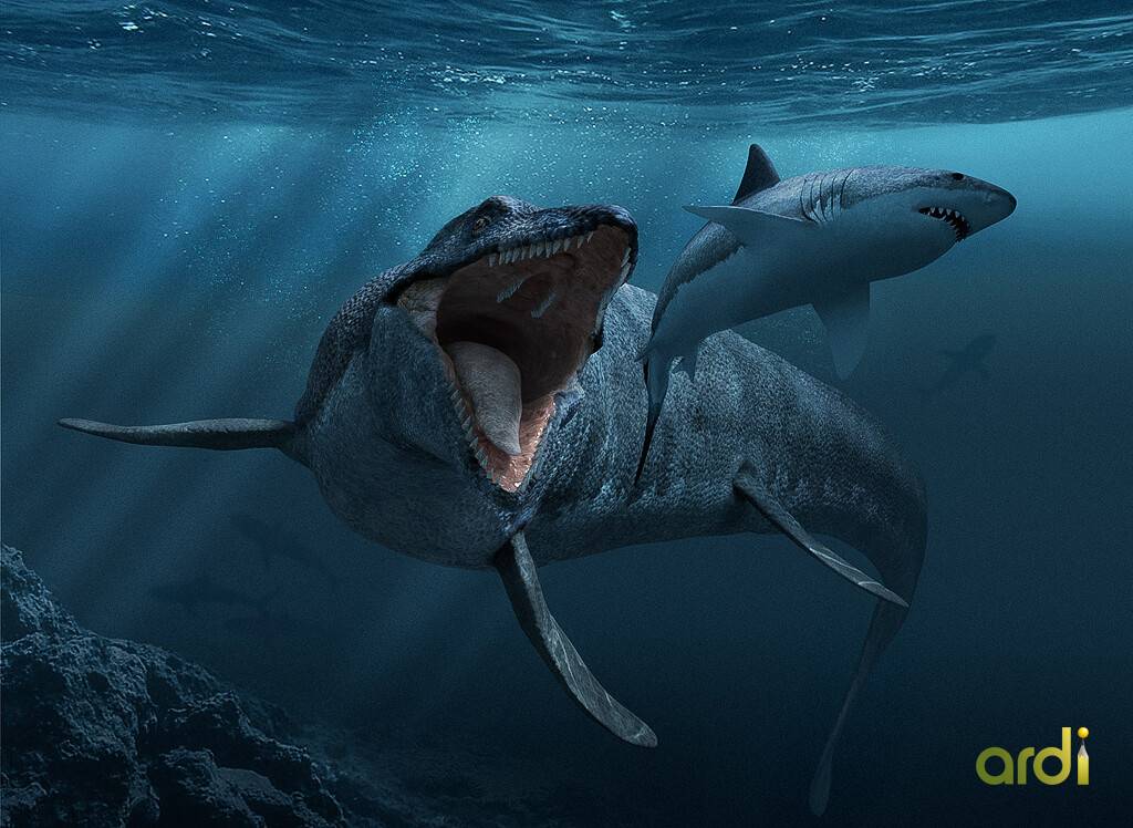 ArtStation Mosasaurus reconstruction