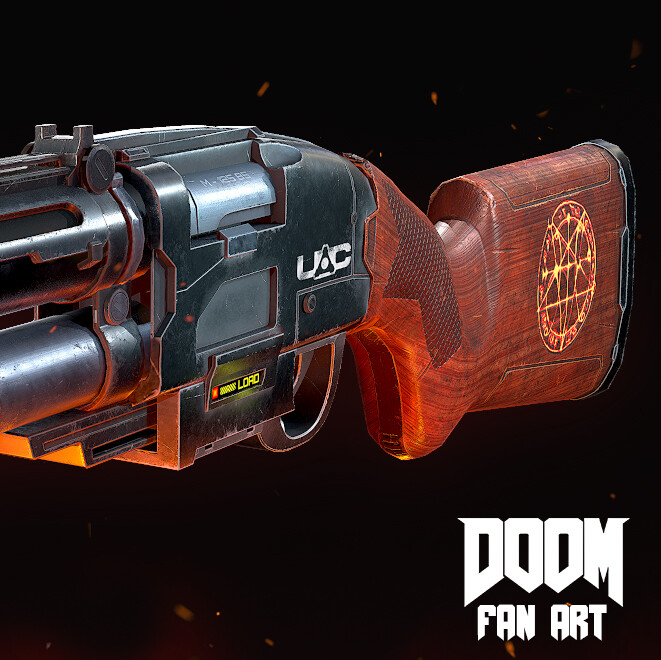 ArtStation Doomguy's Shotgun A Shaun Mooney's Fan Art