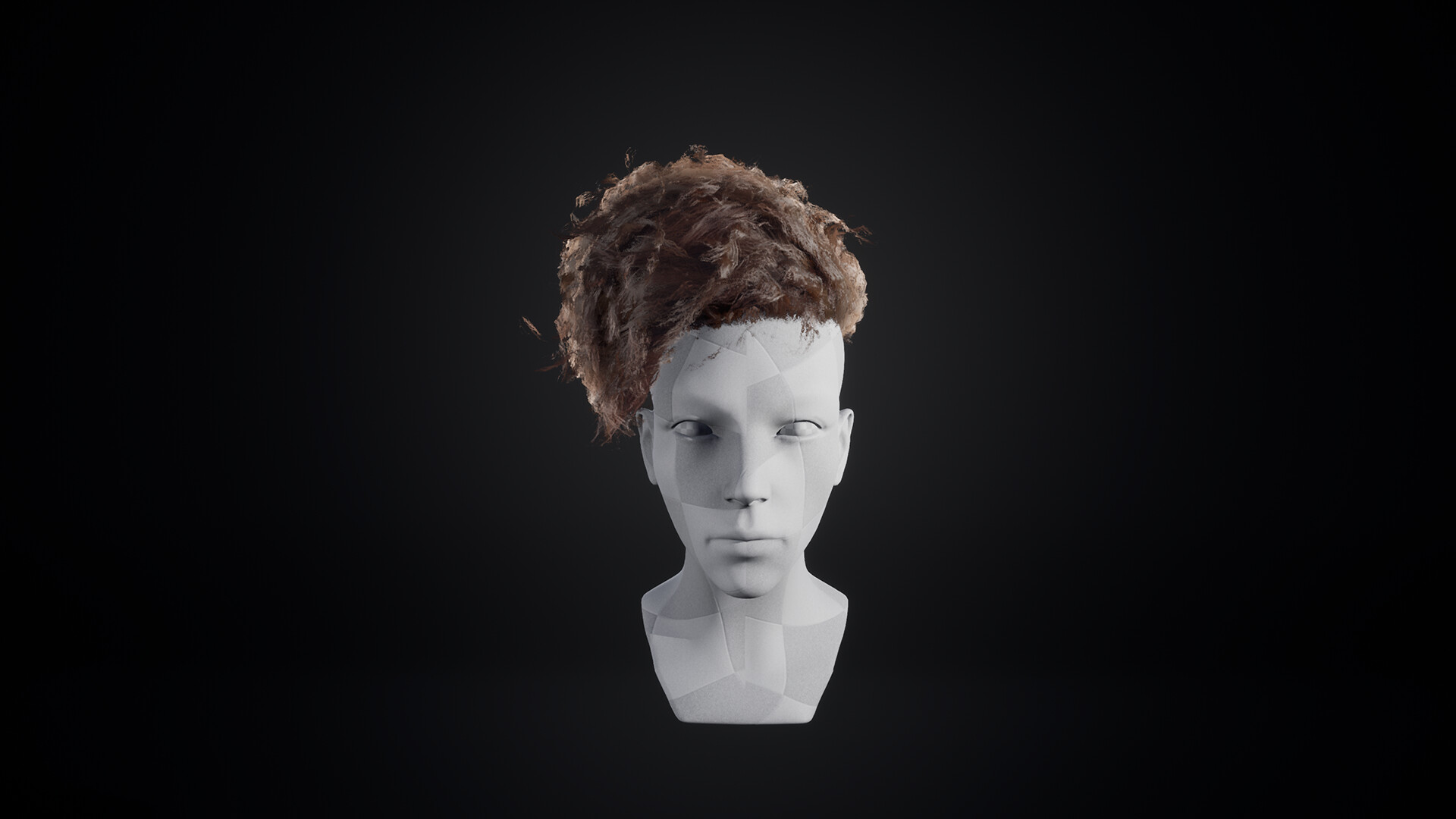 ArtStation - Fuzzy hair model