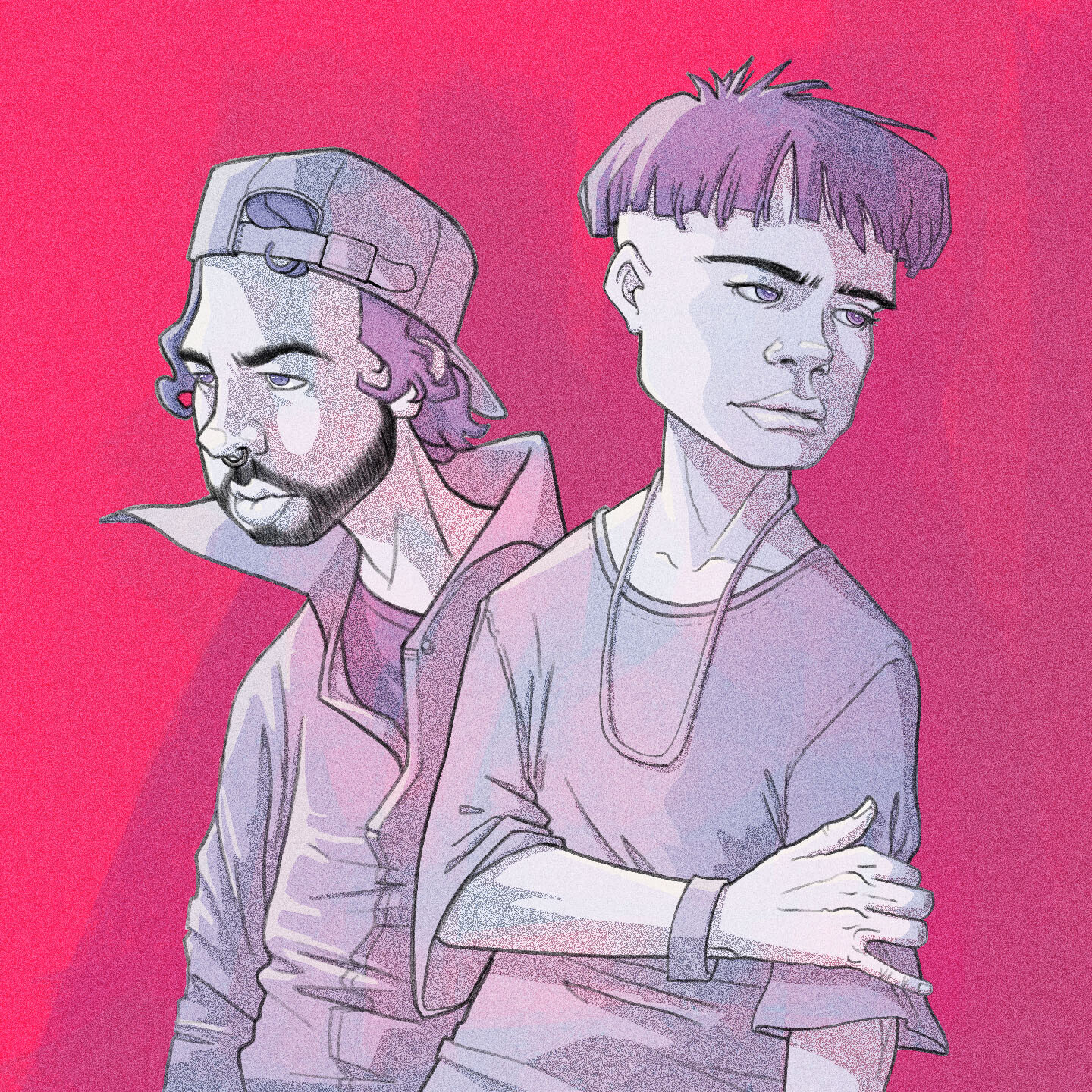 Illustration for a Trap Album Cover