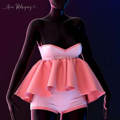 Babydoll Dress - Marvelous Designer