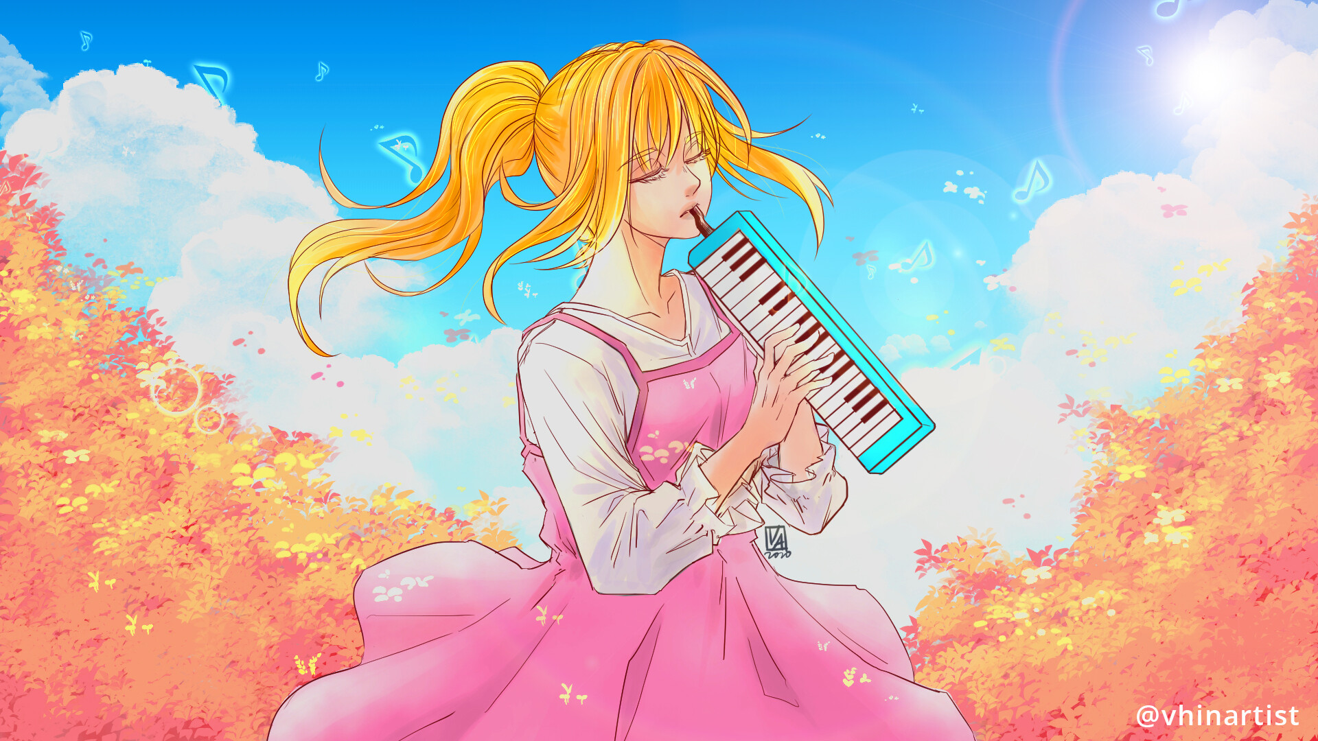 ArtStation - Shigatsu wa kimi no uso (Your Lie in April) fanart