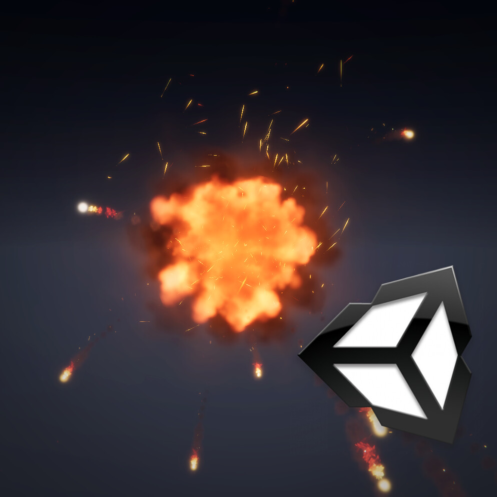 ArtStation - 3D VFX - Explosion / Fire burst