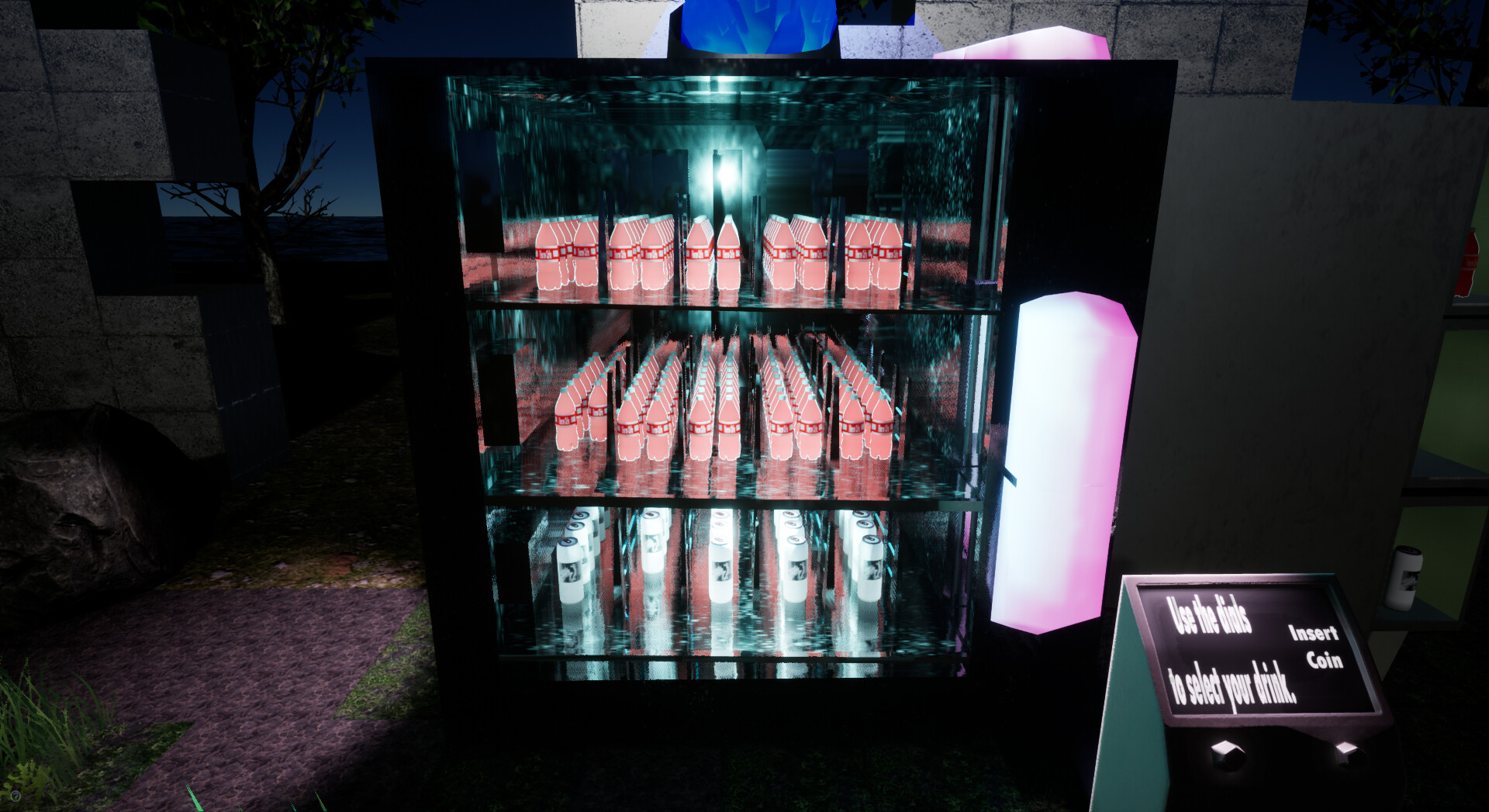 Artstation Cyberpunk Vending Machine Scene