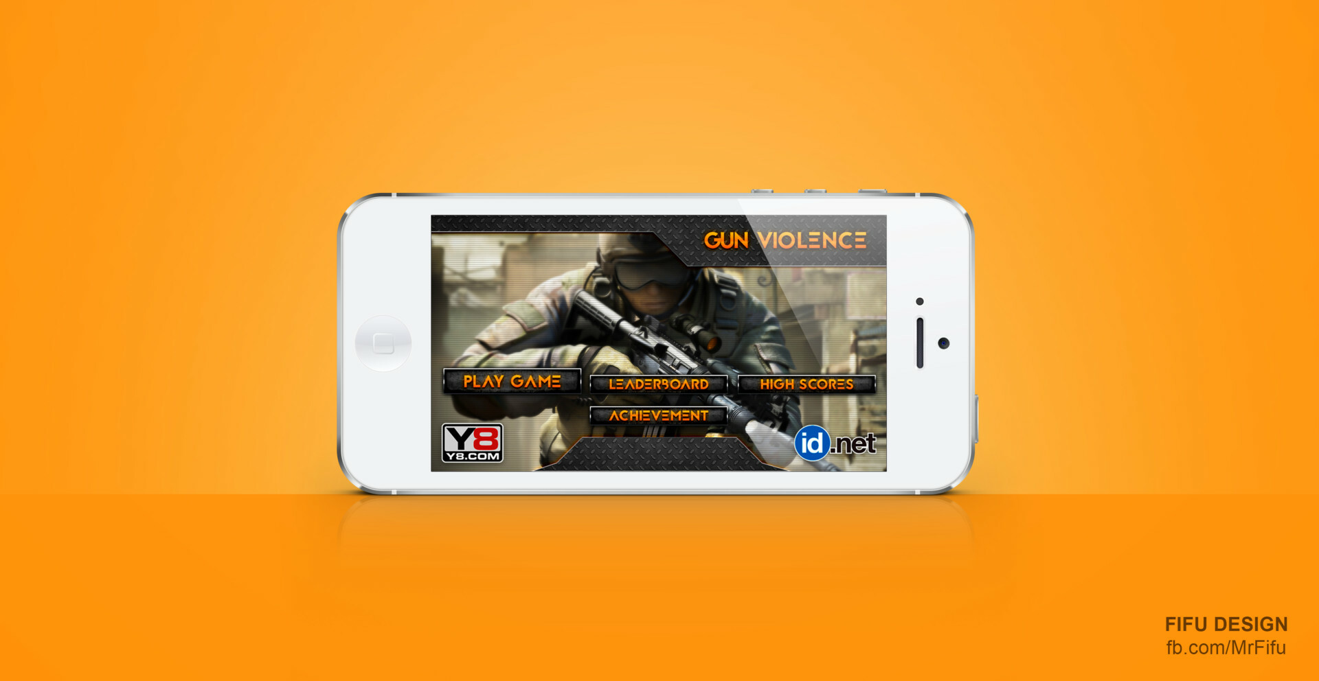 UI/UX Art - Gun Violence Game - Y8
