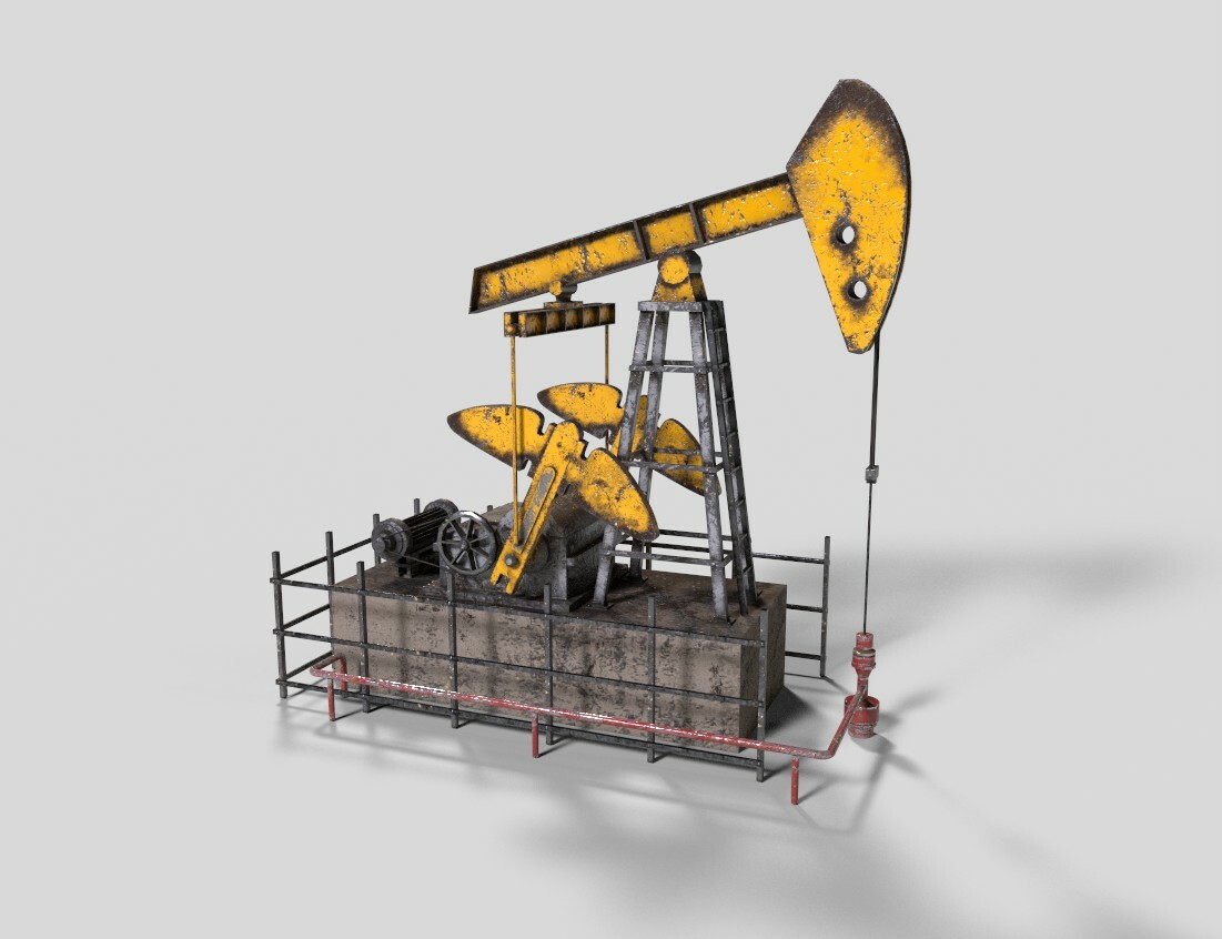 ArtStation Oil Pump Jack Prop