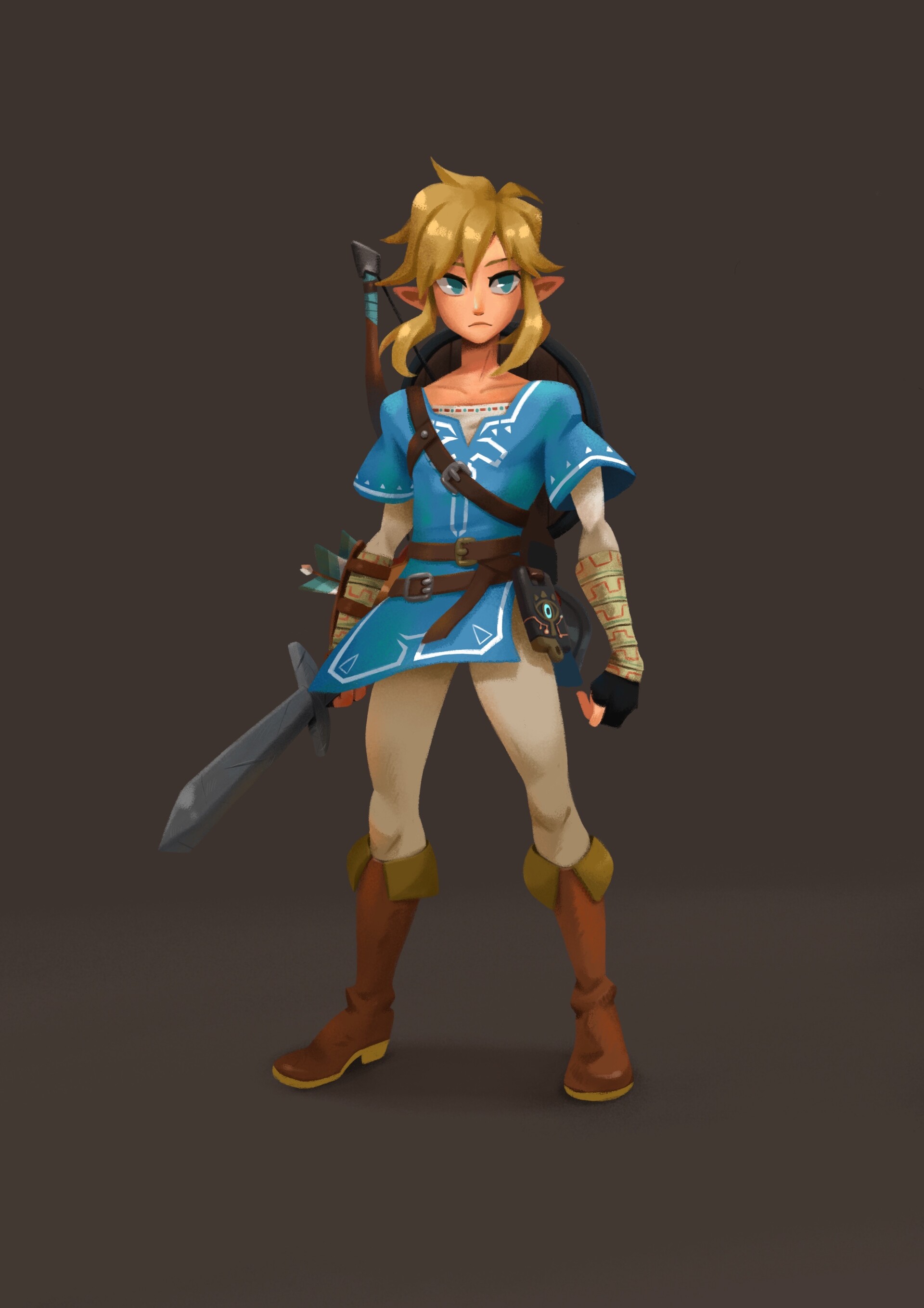 ArtStation - Model Link, zelda breath of the wild