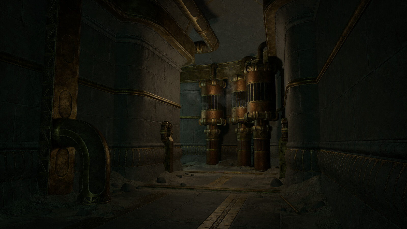 Dwemer Ruin Hallway Environment - Elder Scrolls Online Fan Art
