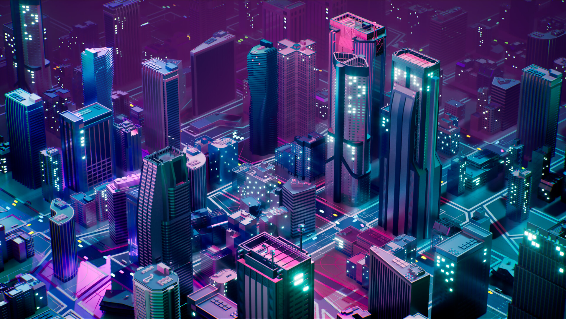 ArtStation - Neon City - Unreal Engine 4