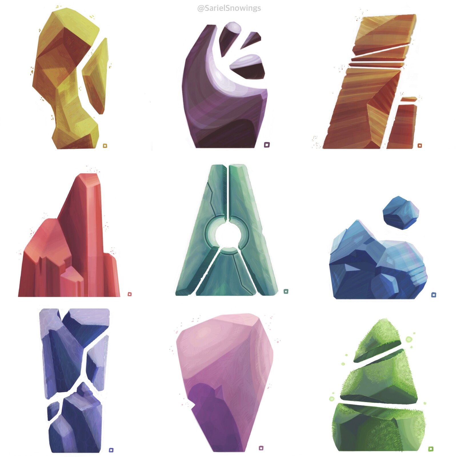 Prop Design Study - Rocks