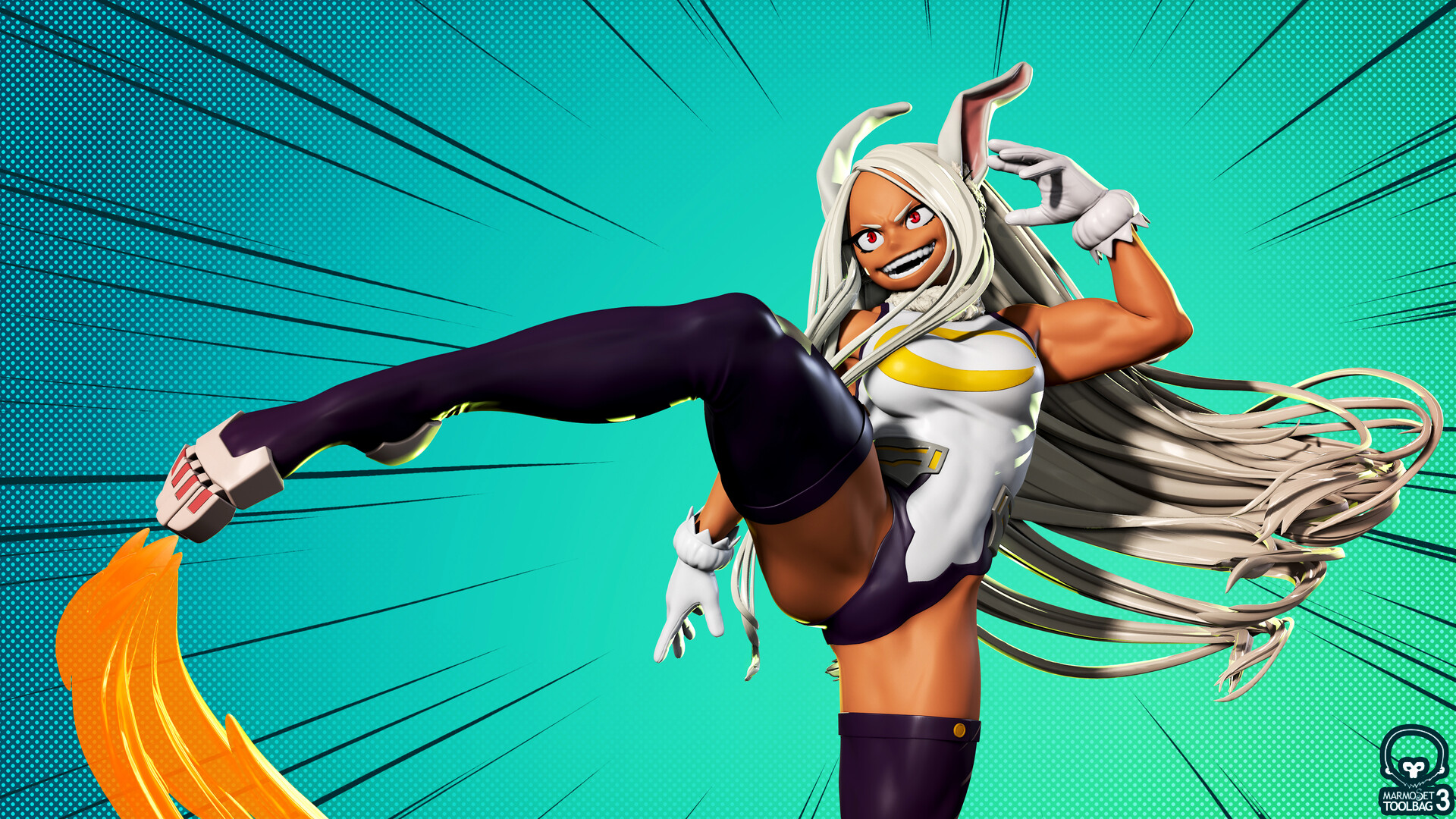 Artstation Miruko My Hero Academia Fan Art Dario Furlan Dantert 