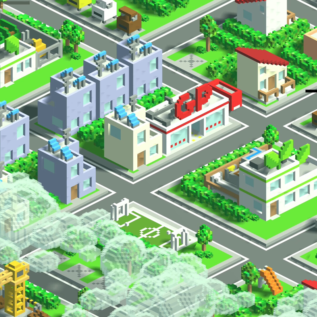 ArtStation - Eco City - Voxel Art game assets