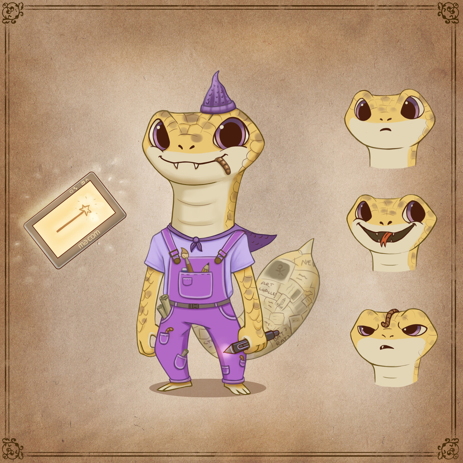 Cecilia The Snake Wizard Heli Maarja Varvas Artstation