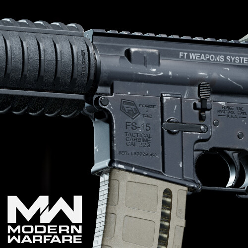 ArtStation - Nerf style M-4 carbine blaster mod.