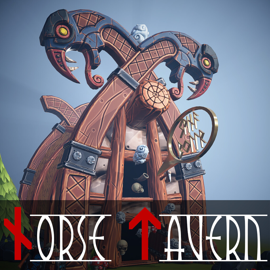 Stylized Norse Tavern