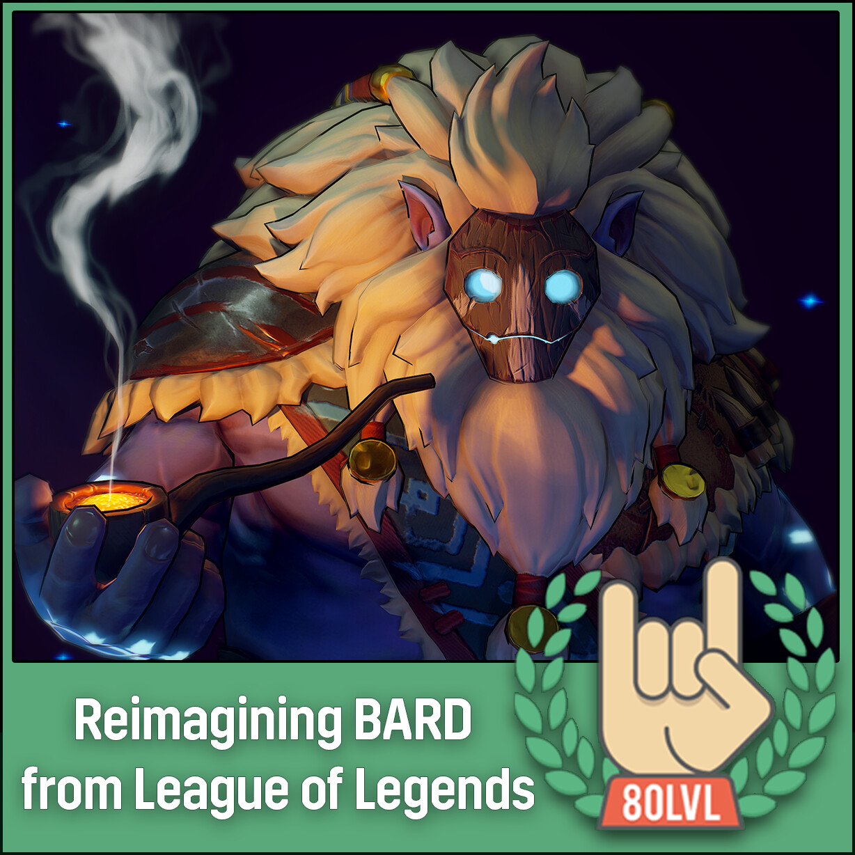 ArtStation Reimagining Bard From League Of Legends 80 Level Breakdown   Oleg Pavliuk Oleg Pavliuk Crop 