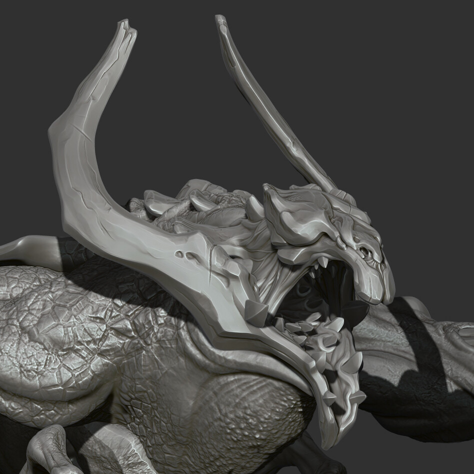 ArtStation - Demonic Dragon Sculpt