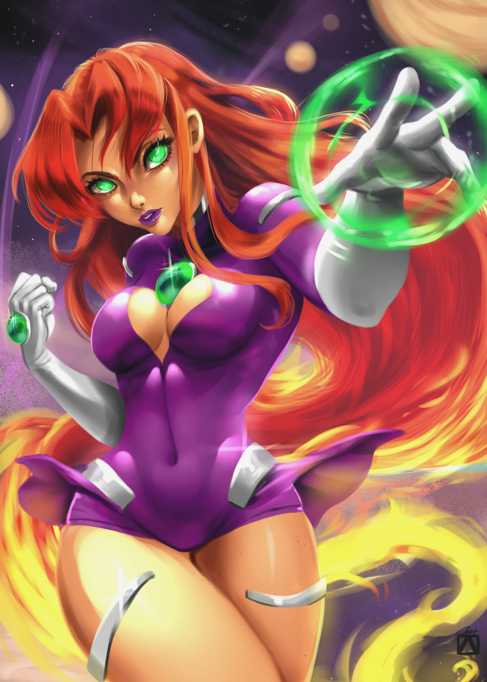 Star Fire Fan art (Teen Titans) .