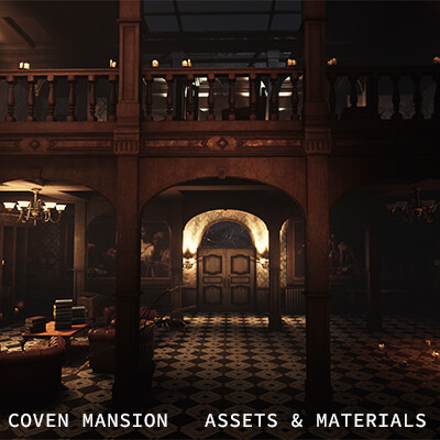 ArtStation - Coven Mansion - Assets and Materials