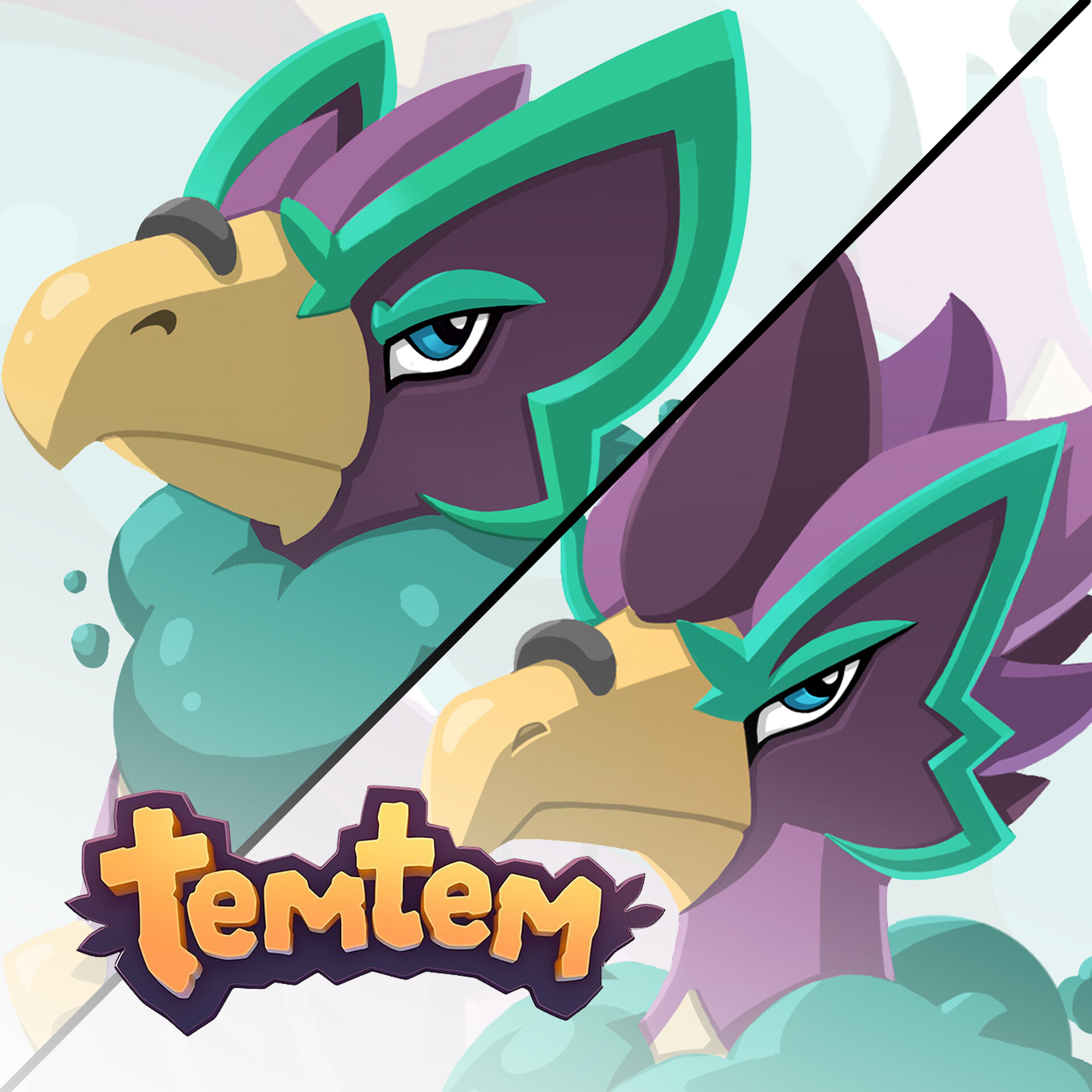 ArtStation - Temtem - Early Studies of Zephyruff and Volarend