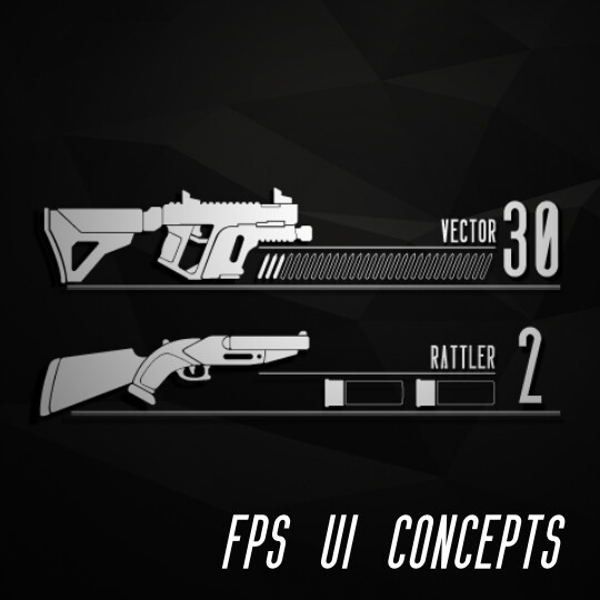 ArtStation - First Person Shooter UI - Concept