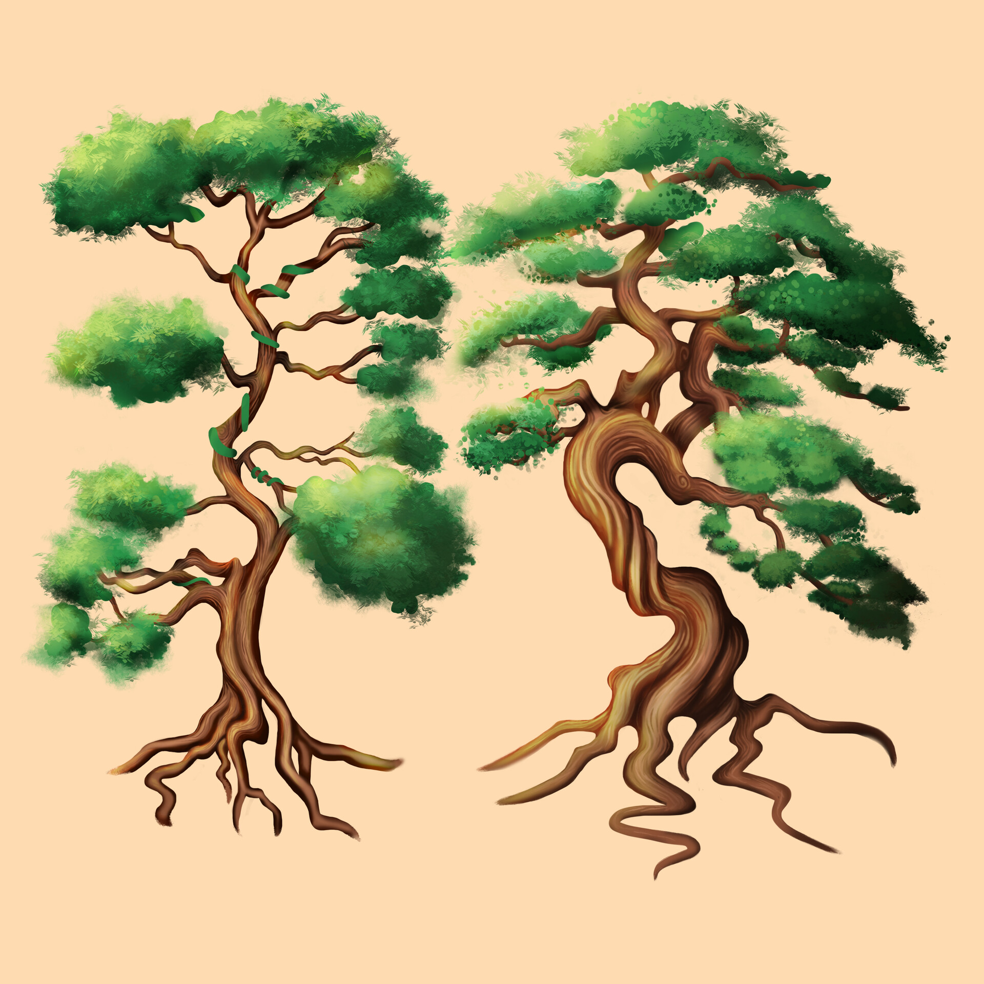 ArtStation - Tree Studies
