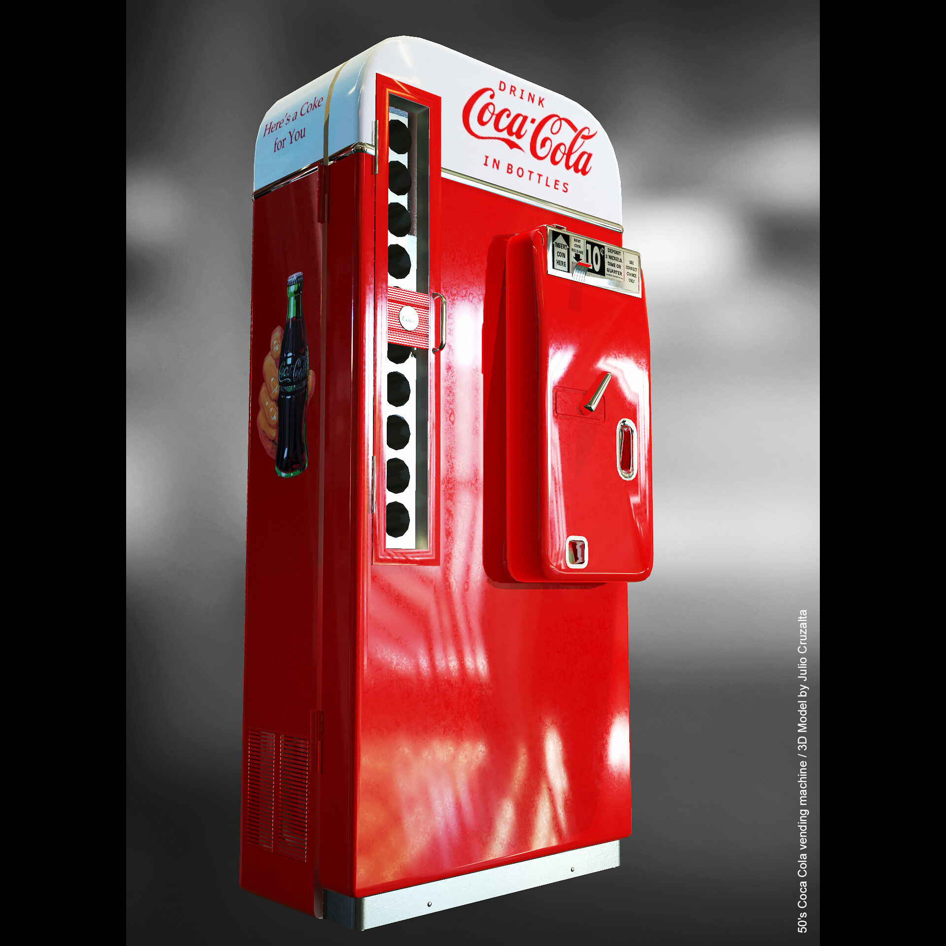 ArtStation - 50's Coca Cola vending machine...