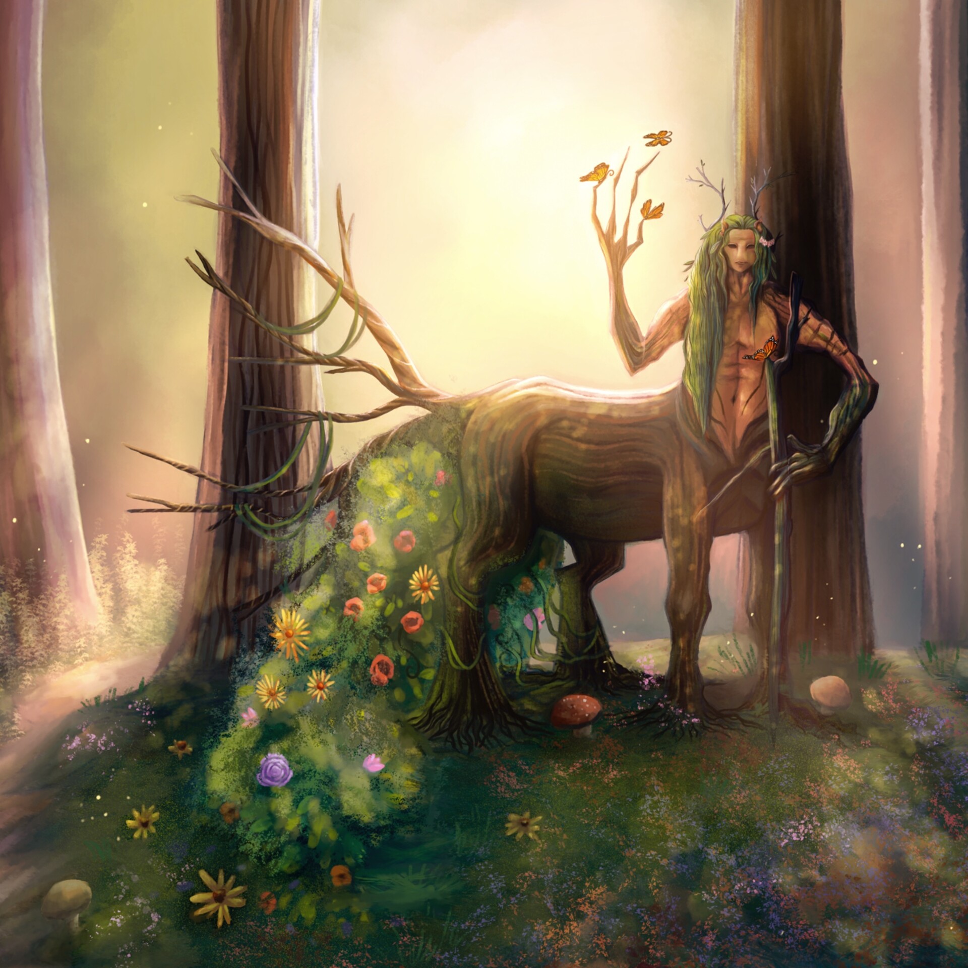 ArtStation - Centaur Tree Man