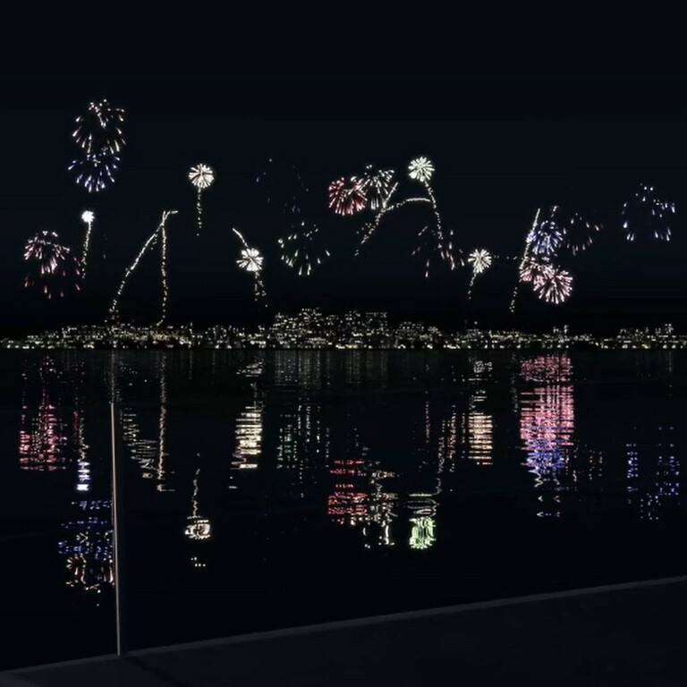 TyFlow Fireworks Animation