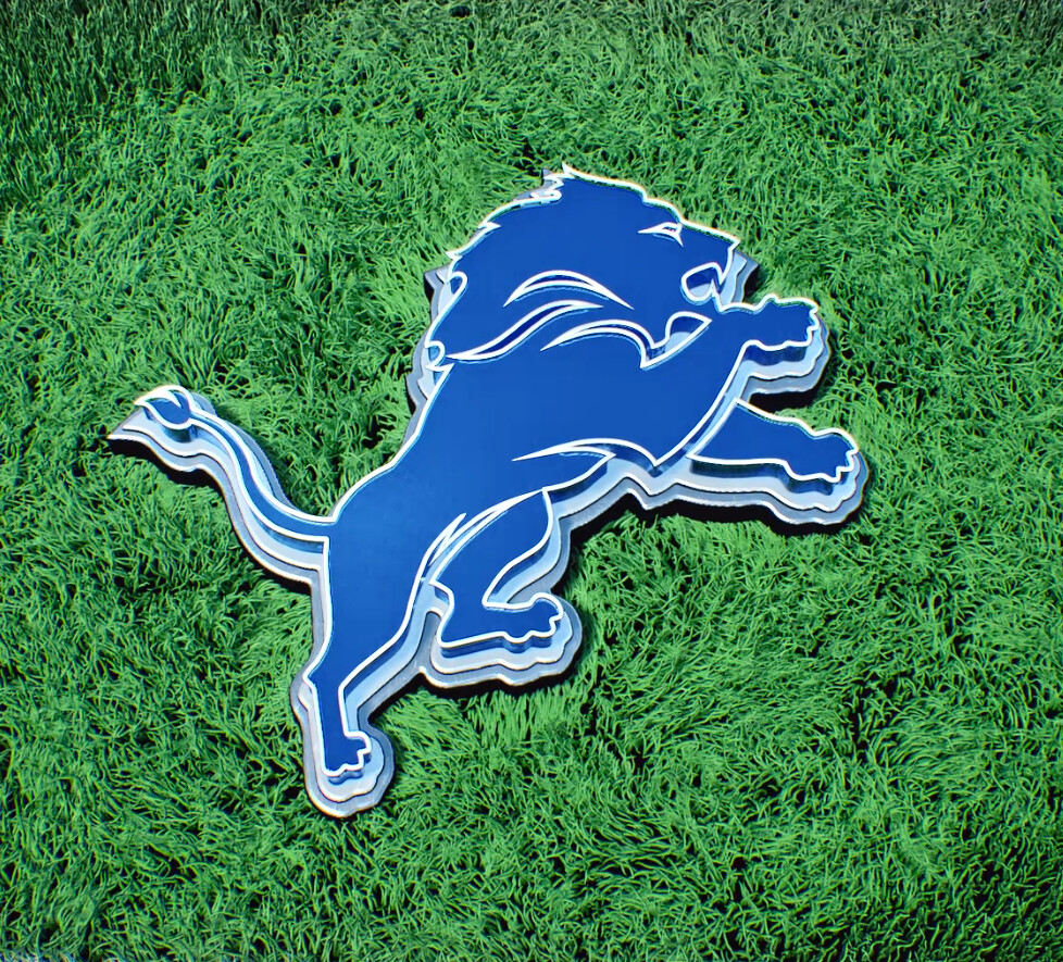 Artstation - Detroit Lions Logo Field Smash