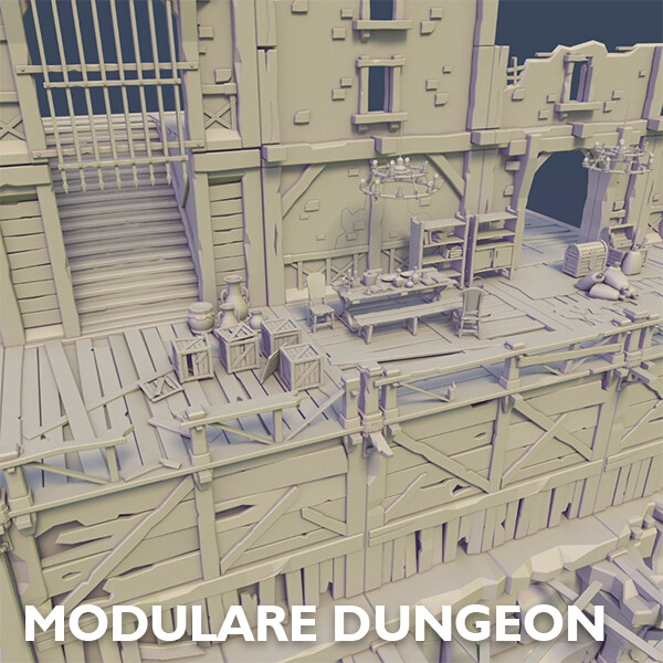 ArtStation - Modulare Dungeon (Blockout)
