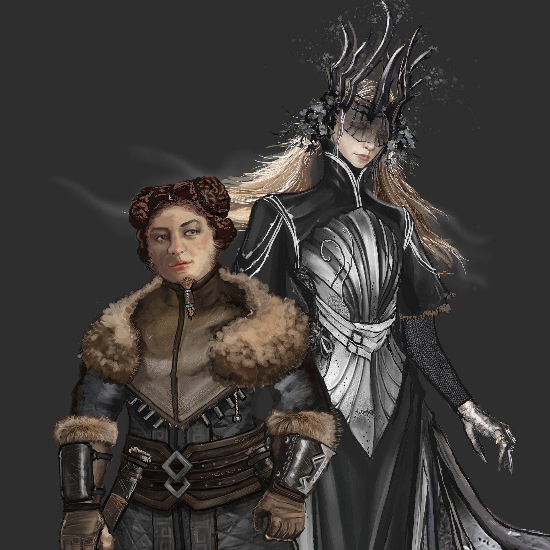 ArtStation Dwarf Rogue and Elf Ring Wraith