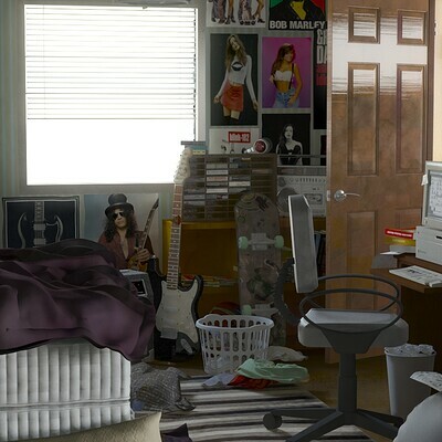 ArtStation - 90s room