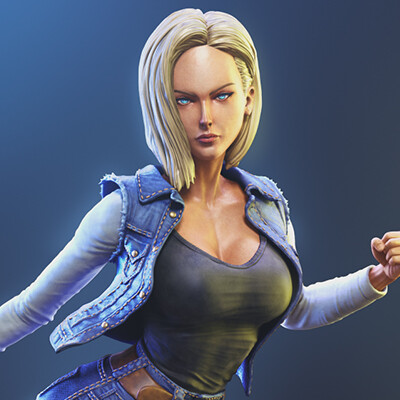 android 18 nude statue