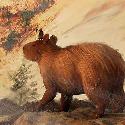 Pawel kozera pawel kozera space giant capybara shepard detail 2