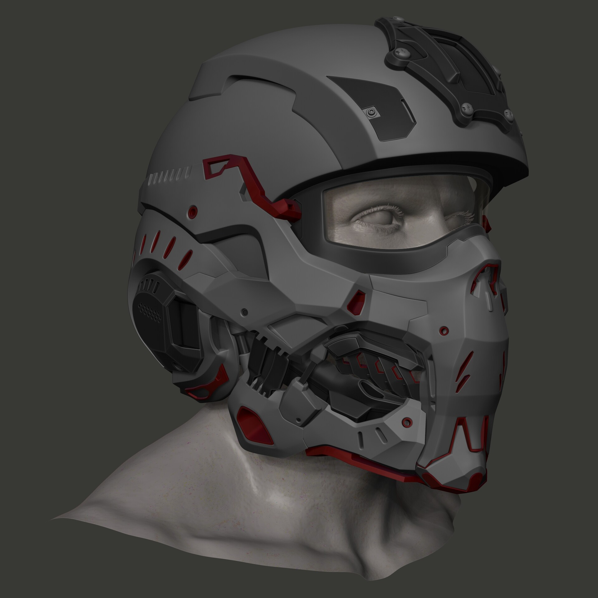 ArtStation - Sci fi helmet