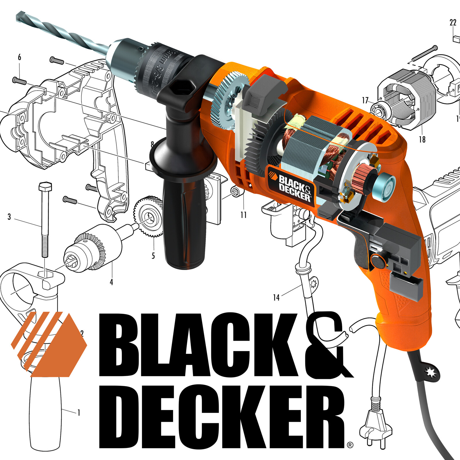 Black &amp; Decker Powerdrill