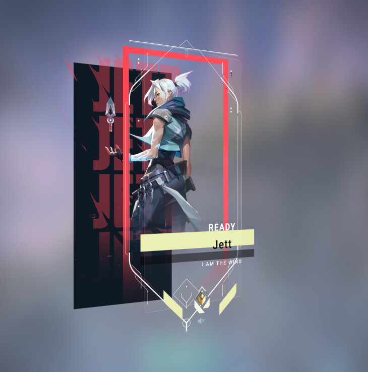Valorant Jett - Animated Player Card
