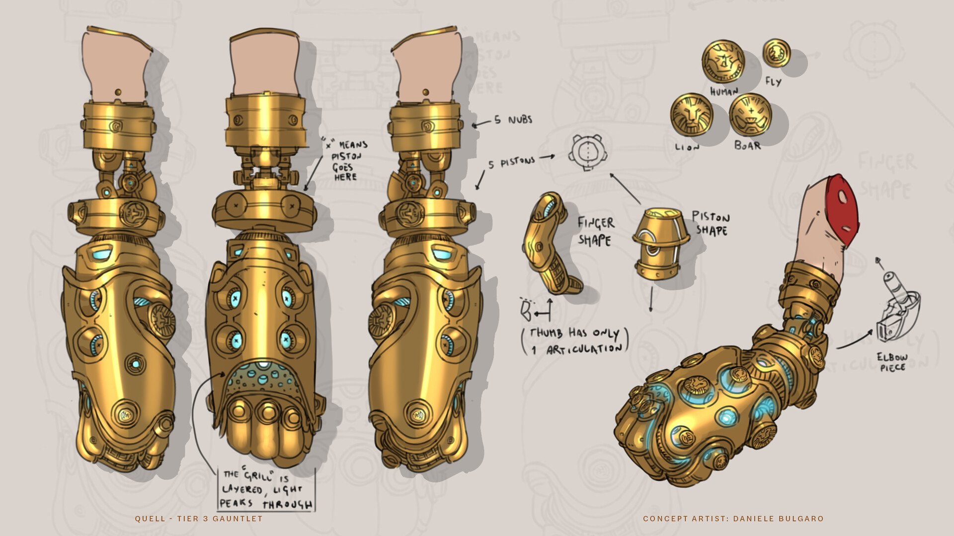 ArtStation QUELL Gauntlets