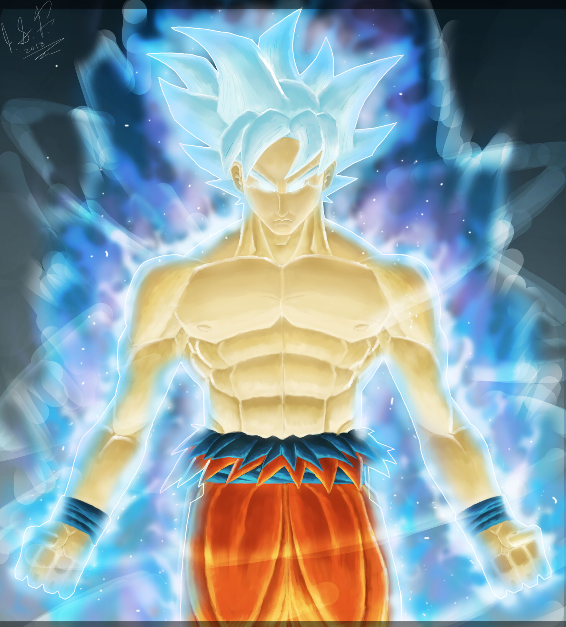 ArtStation - Goku mastered ultra instinct