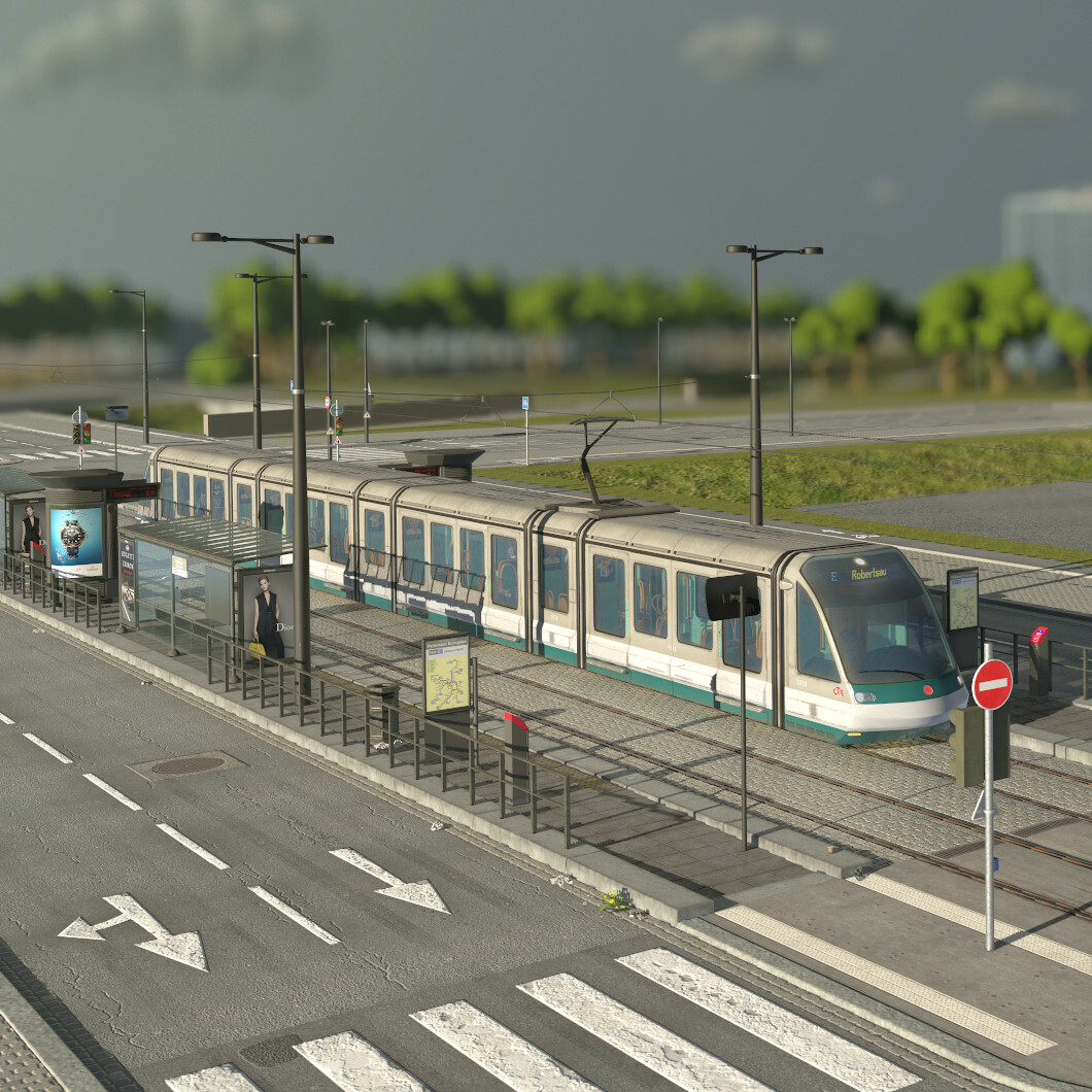 ArtStation - Tram - With Driving Test