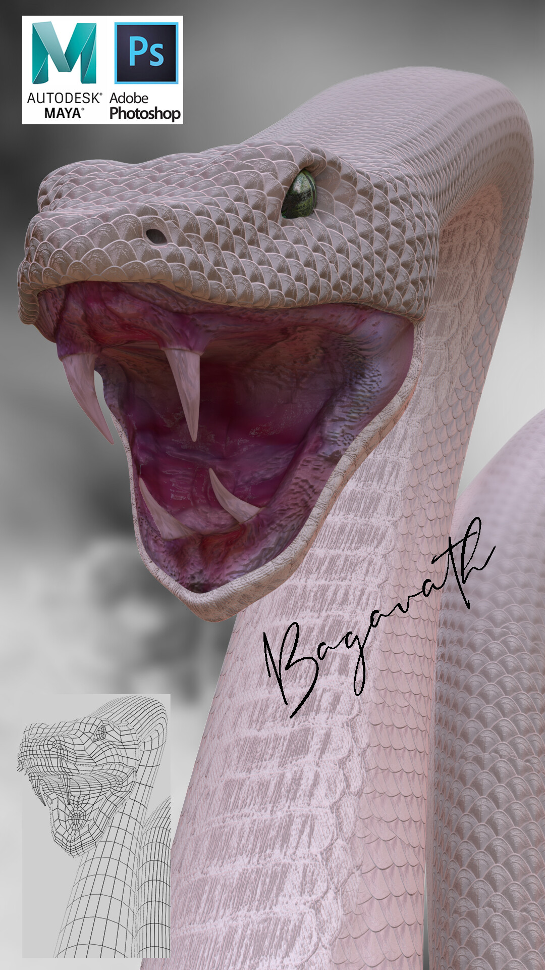 ArtStation - White python