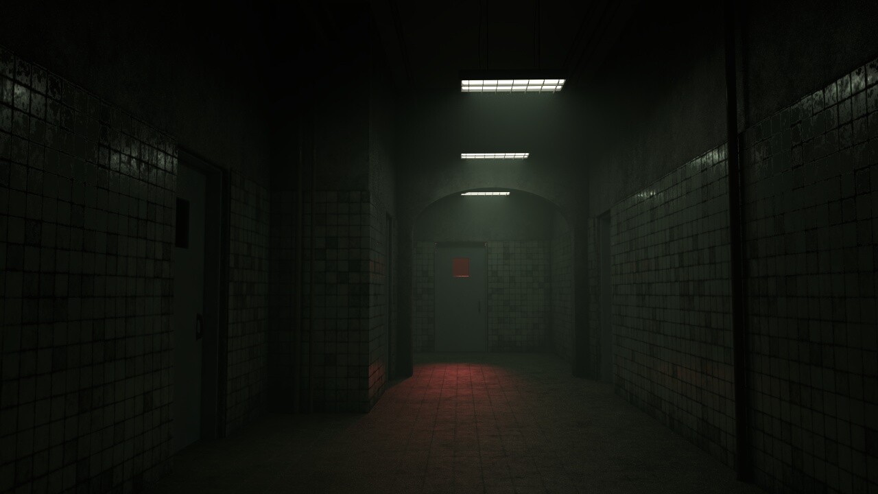 ArtStation - Basement Hallway Shot / Breakdown