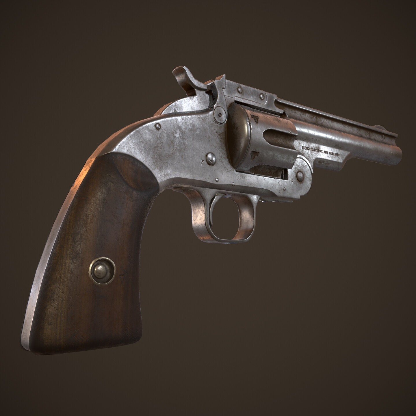 ArtStation - Smith & Wesson Model 3 Schofield Revolver