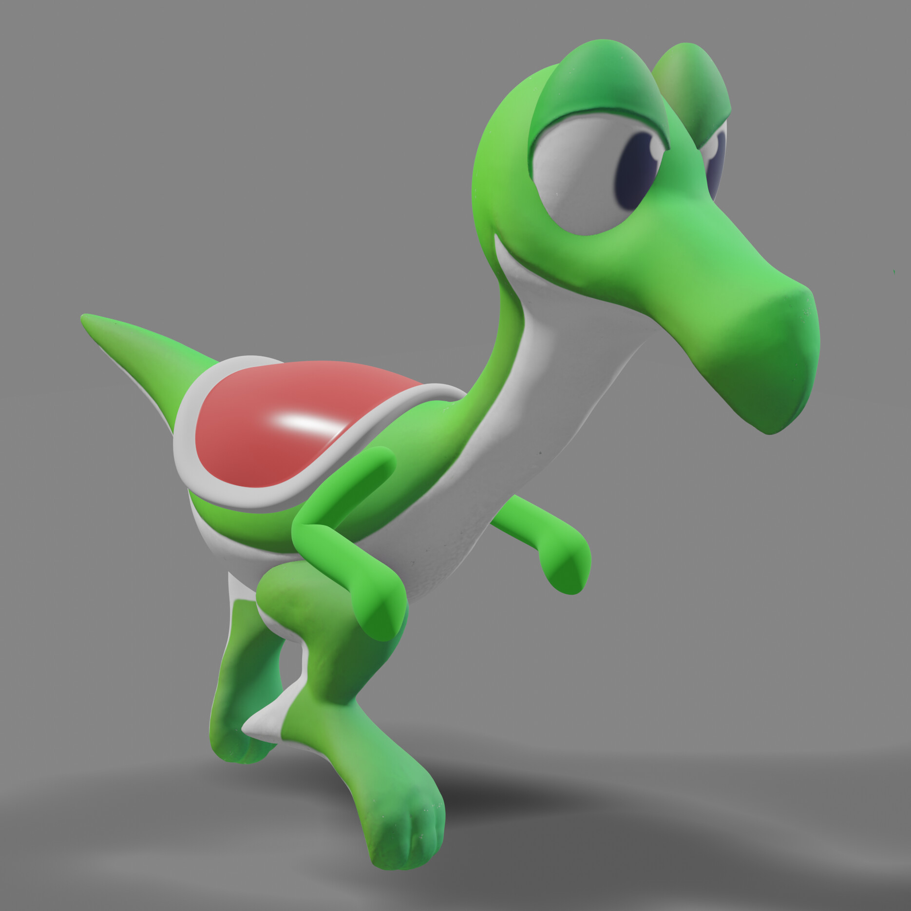 ArtStation SMW Prototype Yoshi (Concept Model)