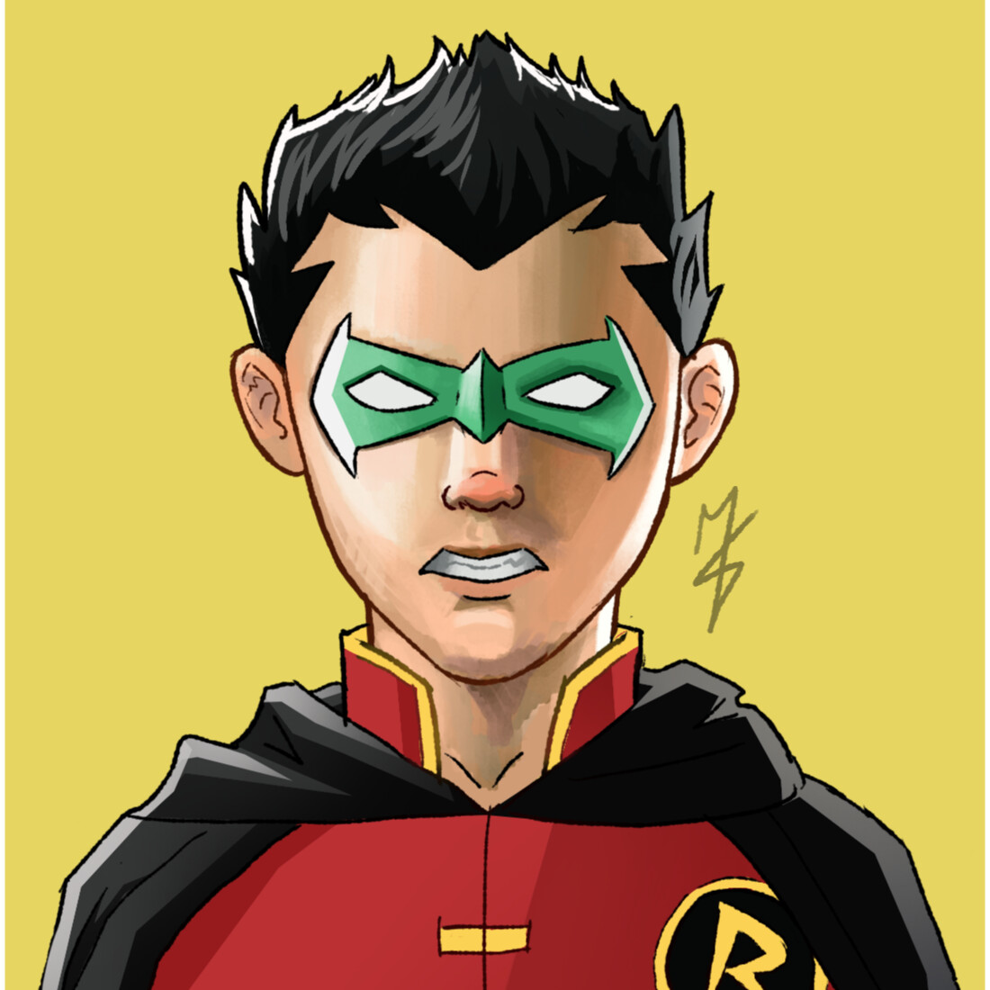 ArtStation - Damian Wayne headshot