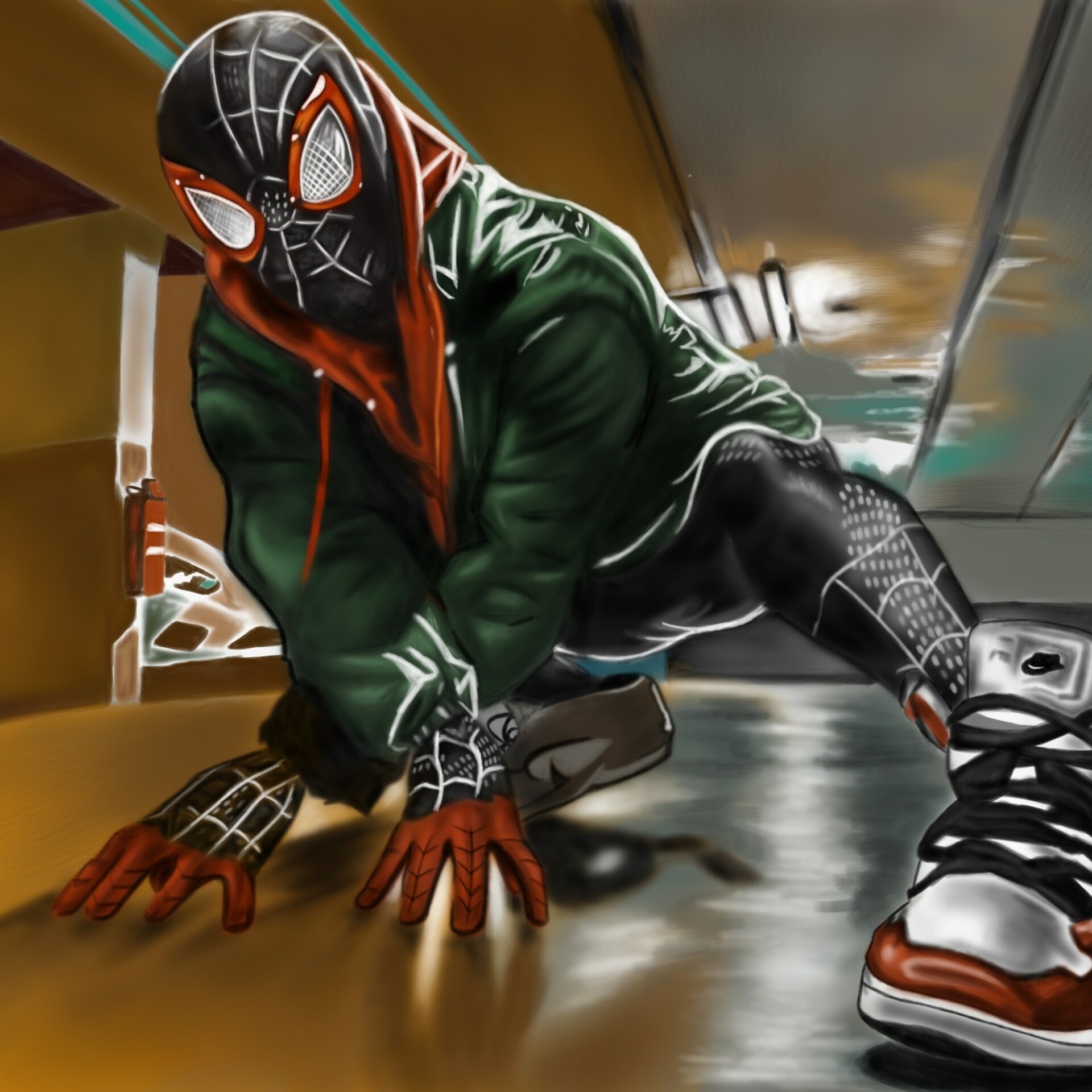 ArtStation - Miles morales - Spiderman into the Spiderverse