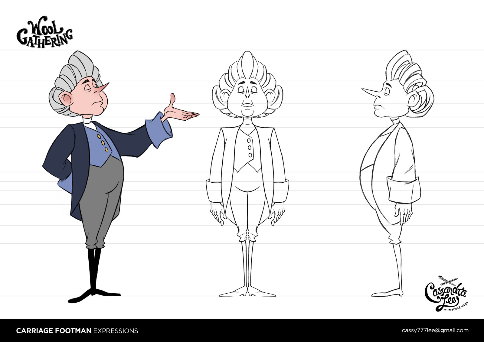 Carriage Footman Character Design
