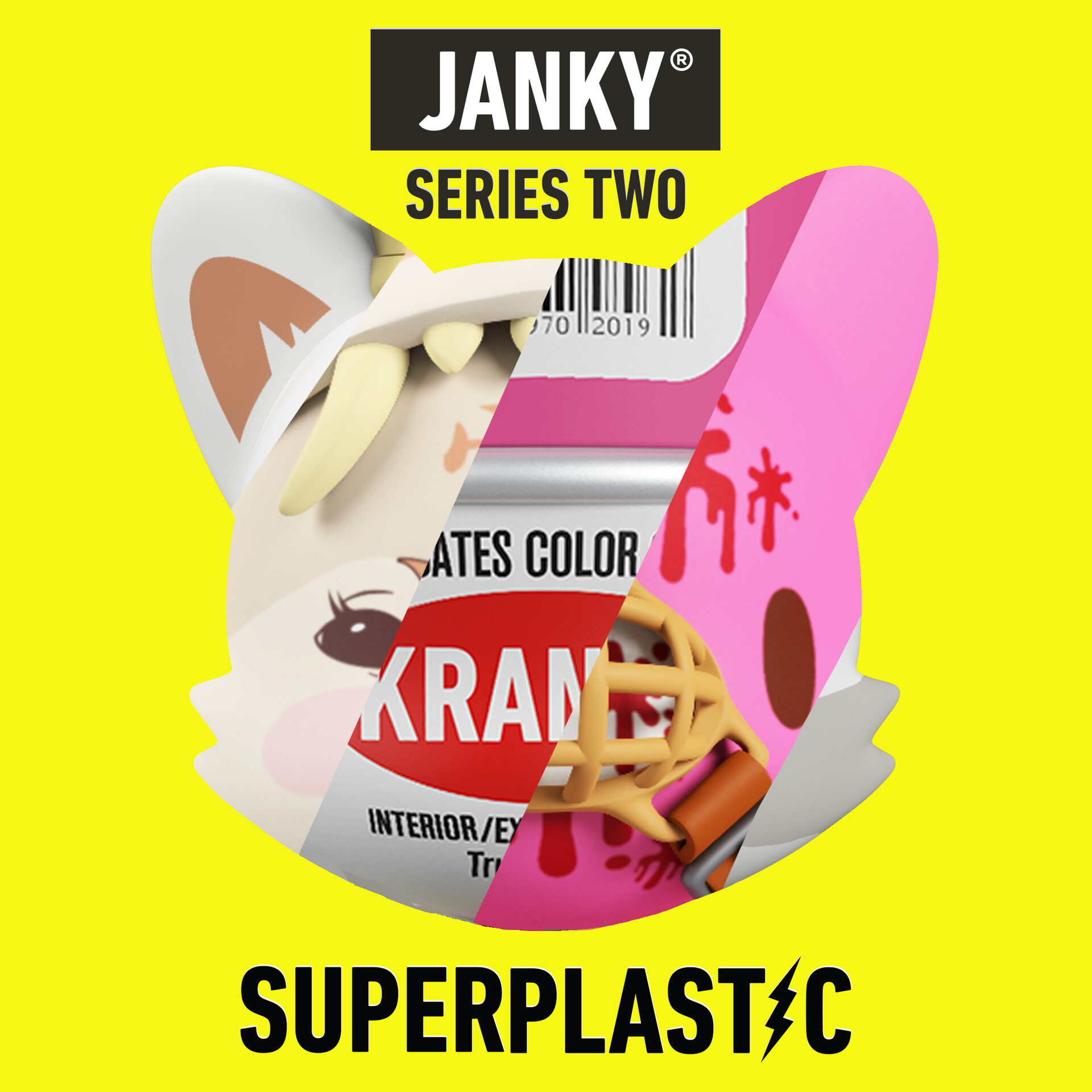 SUPEREPLASTIC Janky シリーズ2 　19種セット＋おまけ3個 SuperPlastic: Minis, Janky (S2)– Display Geek, Inc.